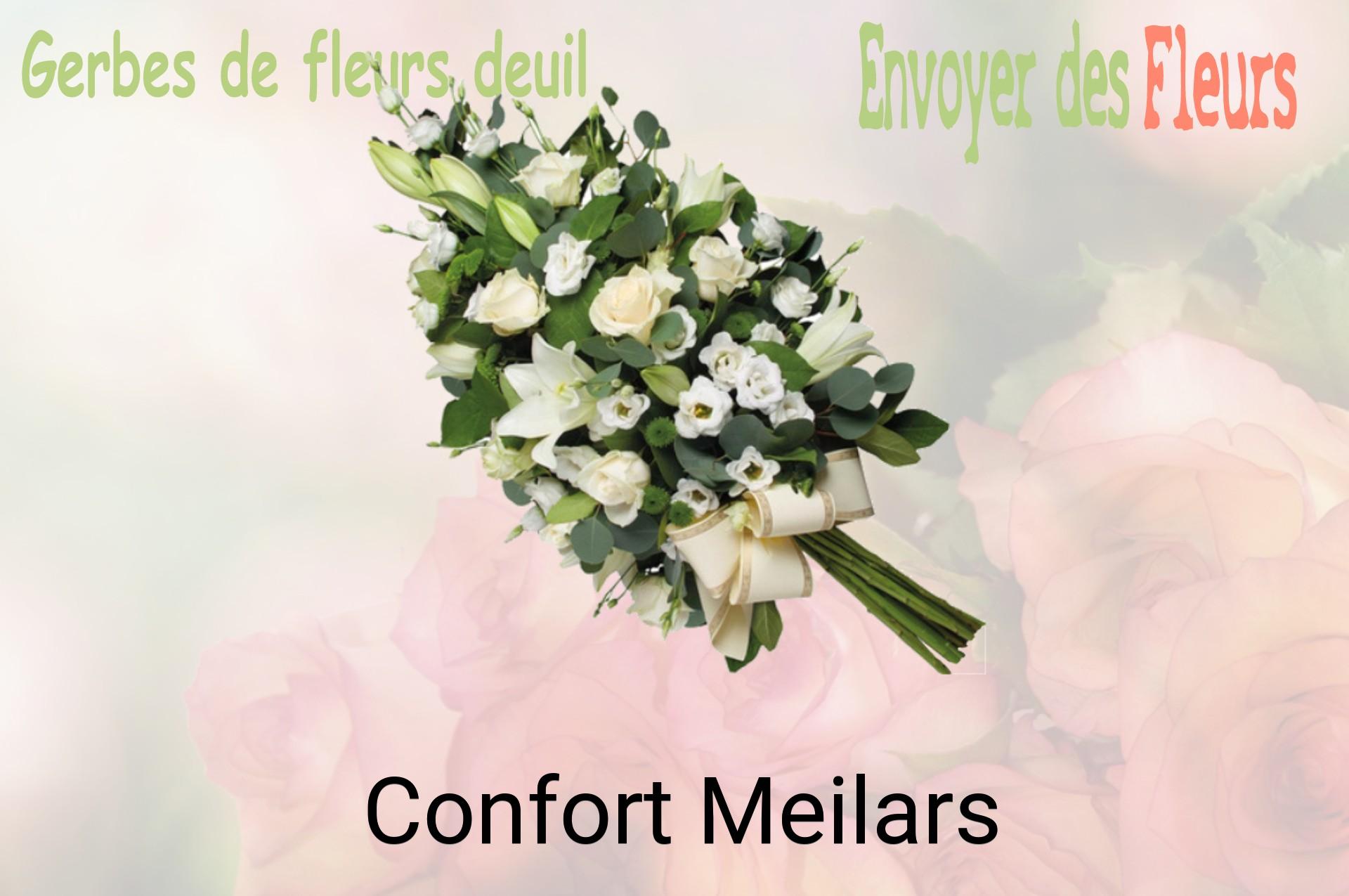 Gerbe de fleurs de deuil livrée à Confort-Meilars